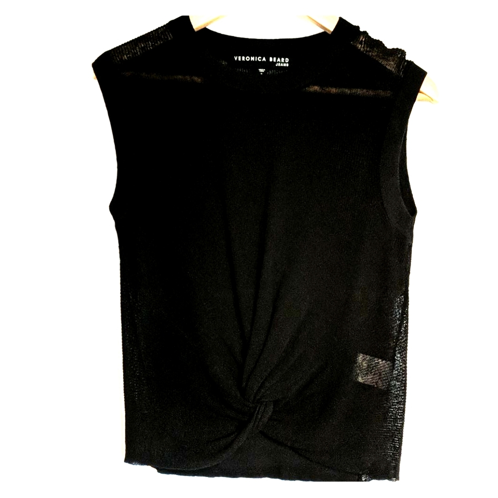 NWOT  Veronica Beard Kellen Twist-Front Sweater